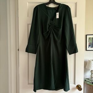 Banana Republic silky green dress